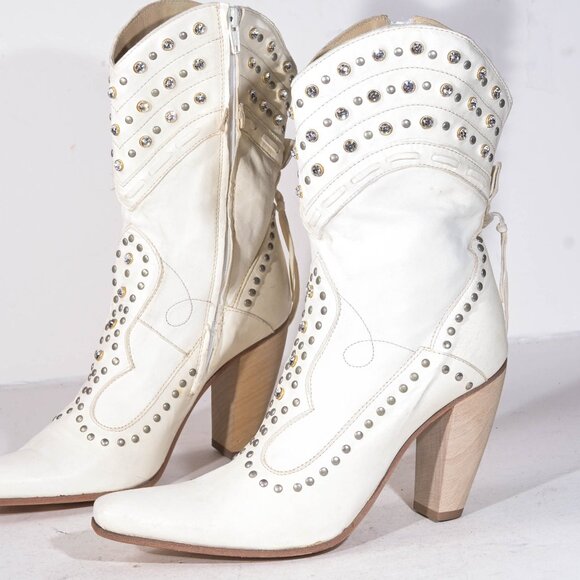 Valerio Giuntoli “El Vaquero” Heeled Ankle Boots - 7.5 - Picture 1 of 7